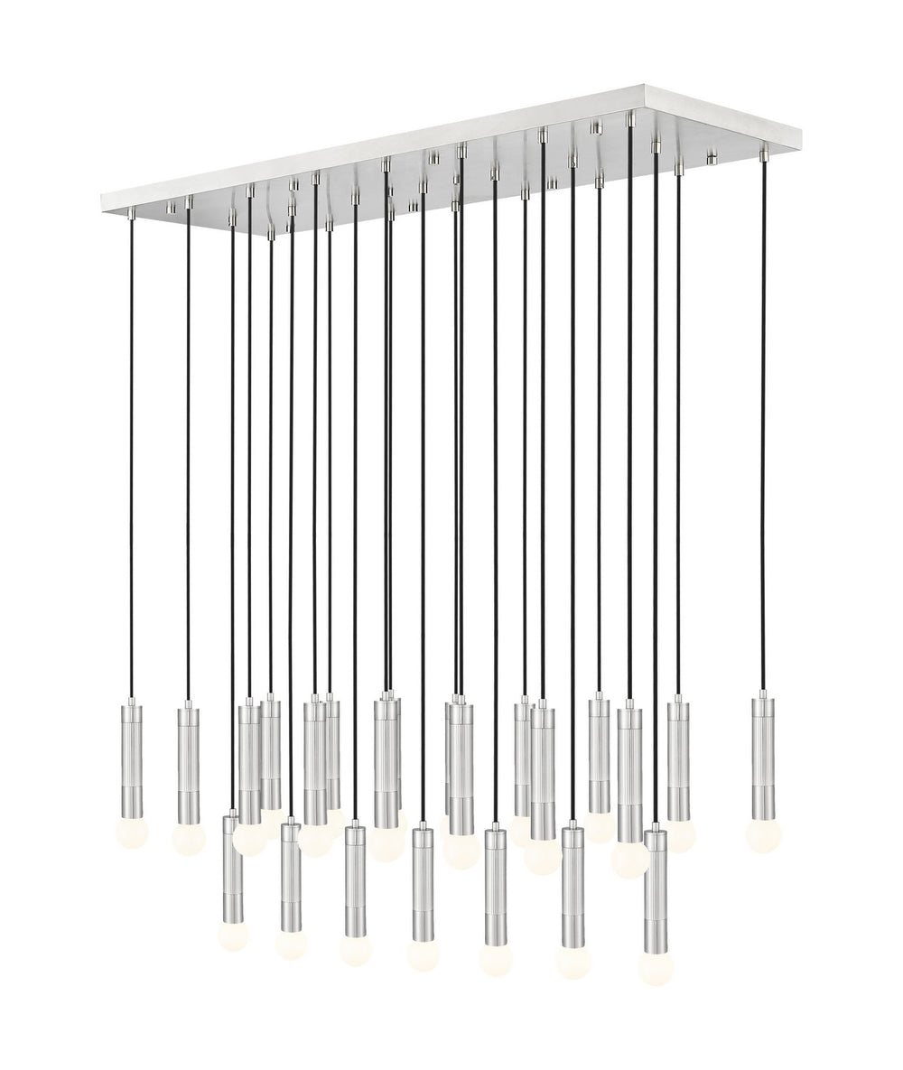 Z-Lite Canada - 23 Light Linear Chandelier - Stari - Brushed Nickel- Union Lighting Luminaires Decor