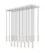 Z-Lite Canada - 23 Light Linear Chandelier - Stari - Brushed Nickel- Union Lighting Luminaires Decor