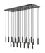 Z-Lite Canada - 23 Light Linear Chandelier - Stari - Matte Black- Union Lighting Luminaires Decor