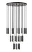 Z-Lite Canada - 27 Light Chandelier - Stari - Matte Black- Union Lighting Luminaires Decor