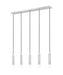 Z-Lite Canada - Five Light Linear Chandelier - Stari - Brushed Nickel- Union Lighting Luminaires Decor