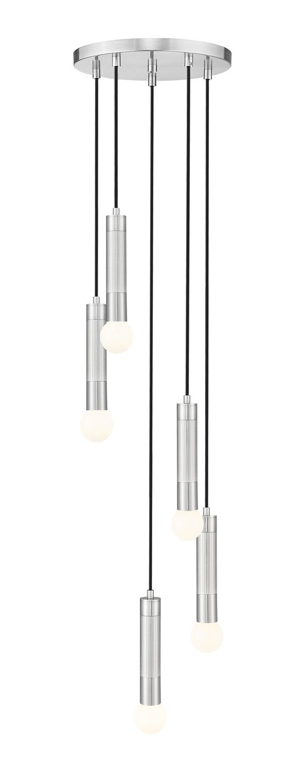 Z-Lite Canada - Five Light Chandelier - Stari - Brushed Nickel- Union Lighting Luminaires Decor