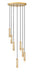 Z-Lite Canada - Seven Light Chandelier - Stari - Modern Gold- Union Lighting Luminaires Decor