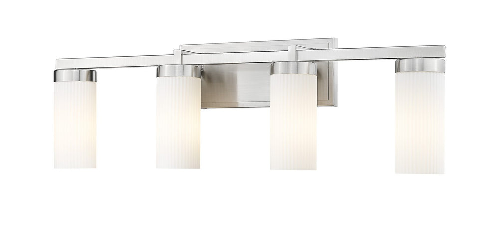 Z-Lite Canada - Four Light Vanity - Danica - Brushed Nickel- Union Lighting Luminaires Decor