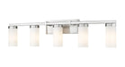 Z-Lite Canada - Five Light Vanity - Danica - Brushed Nickel- Union Lighting Luminaires Decor