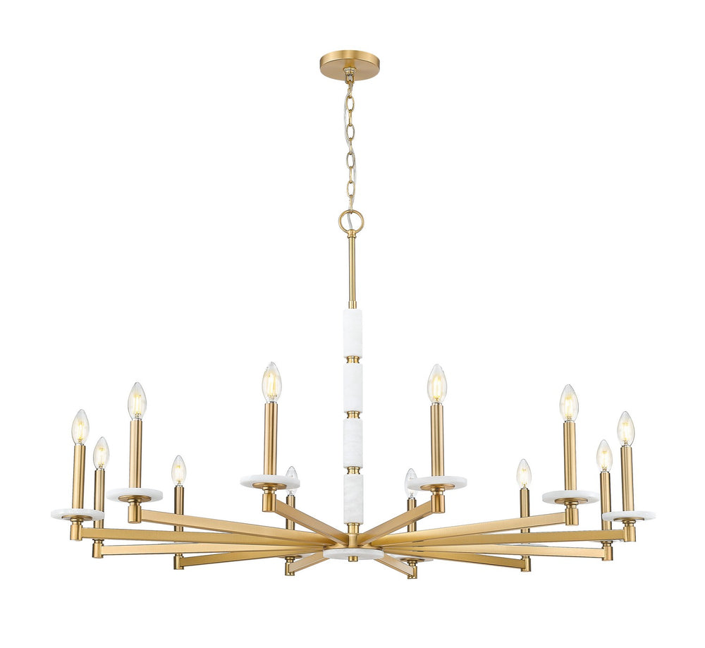 Z-Lite Canada - 12 Light Chandelier - Kaden - Modern Gold- Union Lighting Luminaires Decor