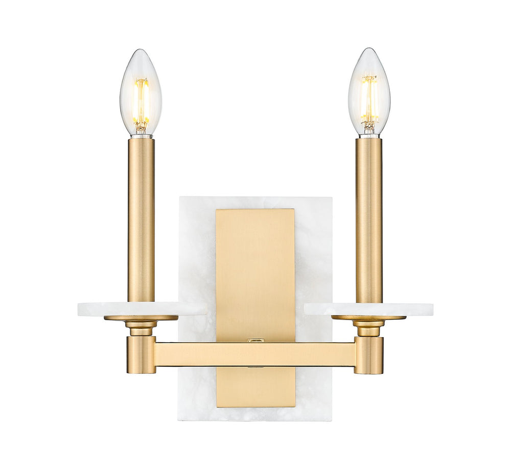 Z-Lite Canada - Two Light Wall Sconce - Kaden - Modern Gold- Union Lighting Luminaires Decor