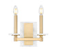 Z-Lite Canada - Two Light Wall Sconce - Kaden - Modern Gold- Union Lighting Luminaires Decor