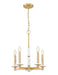Z-Lite Canada - Five Light Chandelier - Kaden - Modern Gold- Union Lighting Luminaires Decor
