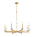 Z-Lite Canada - Eight Light Chandelier - Kaden - Modern Gold- Union Lighting Luminaires Decor