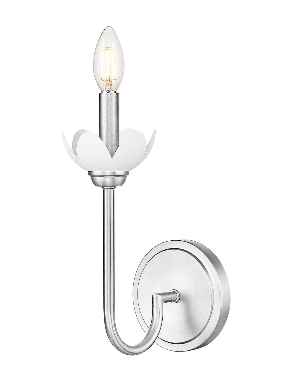 Z-Lite Canada - One Light Wall Sconce - Allistair - Brushed Nickel- Union Lighting Luminaires Decor