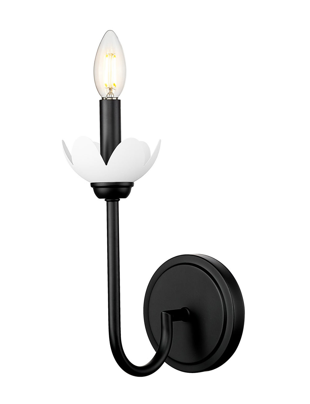 Z-Lite Canada - One Light Wall Sconce - Allistair - Matte Black- Union Lighting Luminaires Decor