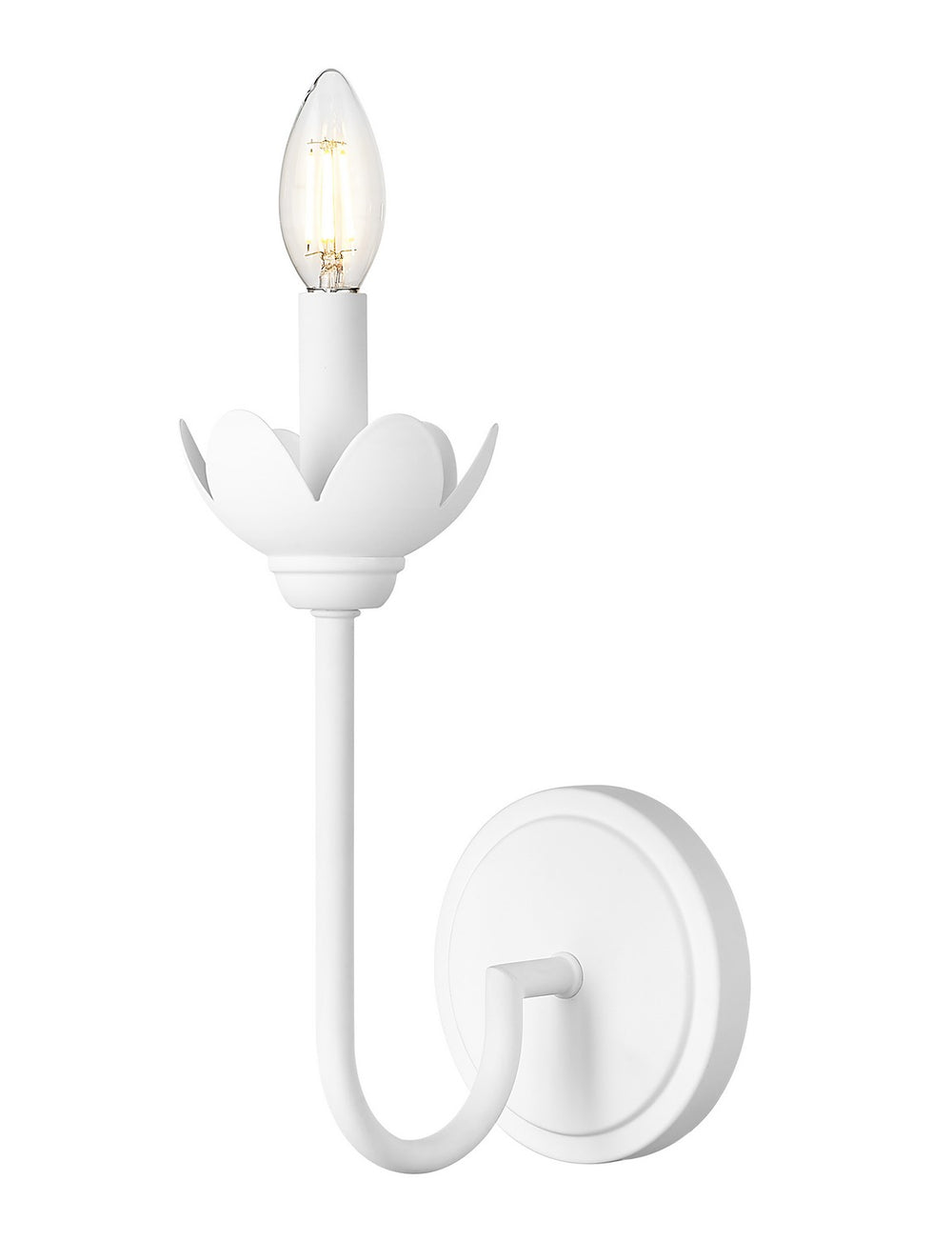 Z-Lite Canada - One Light Wall Sconce - Allistair - Tundra White- Union Lighting Luminaires Decor
