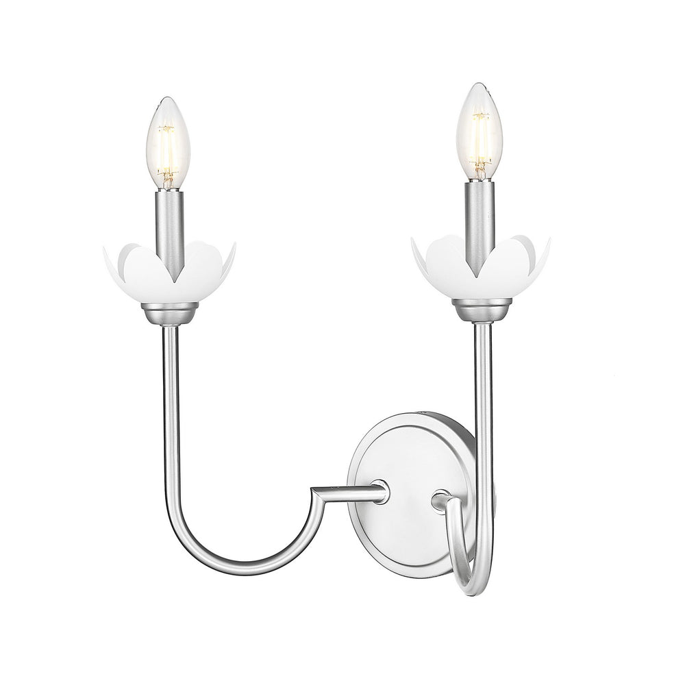 Z-Lite Canada - Two Light Wall Sconce - Allistair - Brushed Nickel- Union Lighting Luminaires Decor