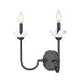 Z-Lite Canada - Two Light Wall Sconce - Allistair - Matte Black- Union Lighting Luminaires Decor