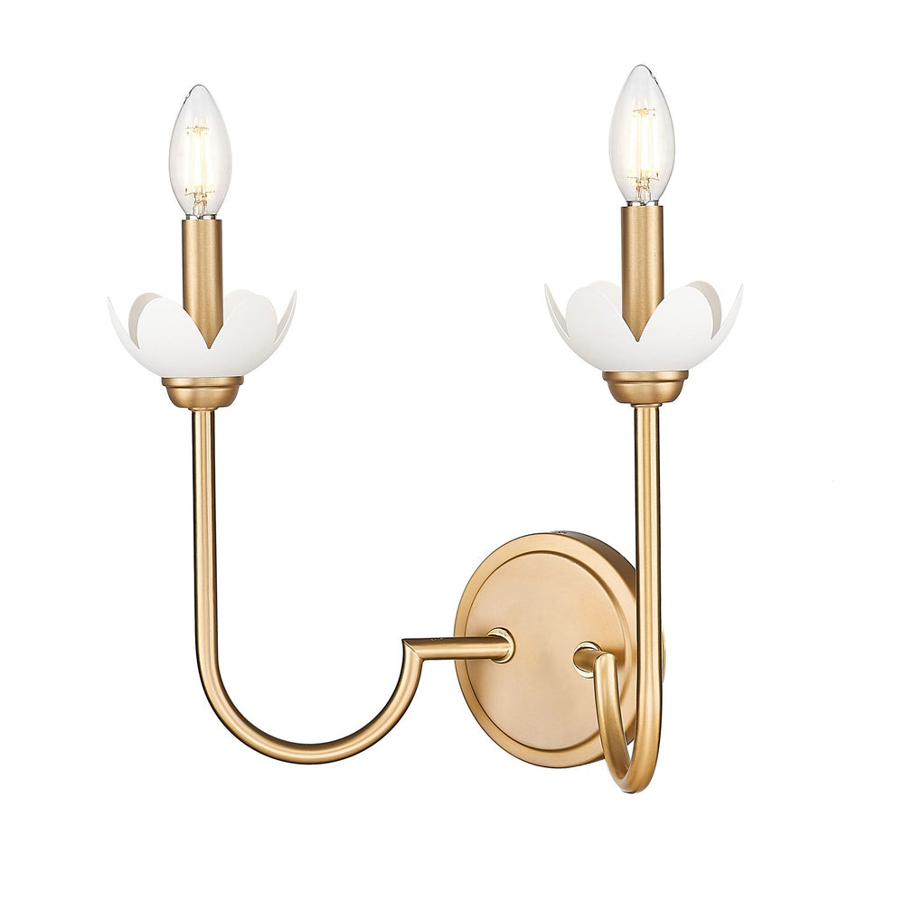 Z-Lite Canada - Two Light Wall Sconce - Allistair - Modern Gold- Union Lighting Luminaires Decor