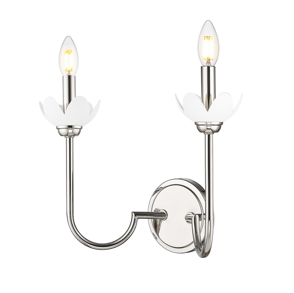 Z-Lite Canada - Two Light Wall Sconce - Allistair - Polished Nickel- Union Lighting Luminaires Decor