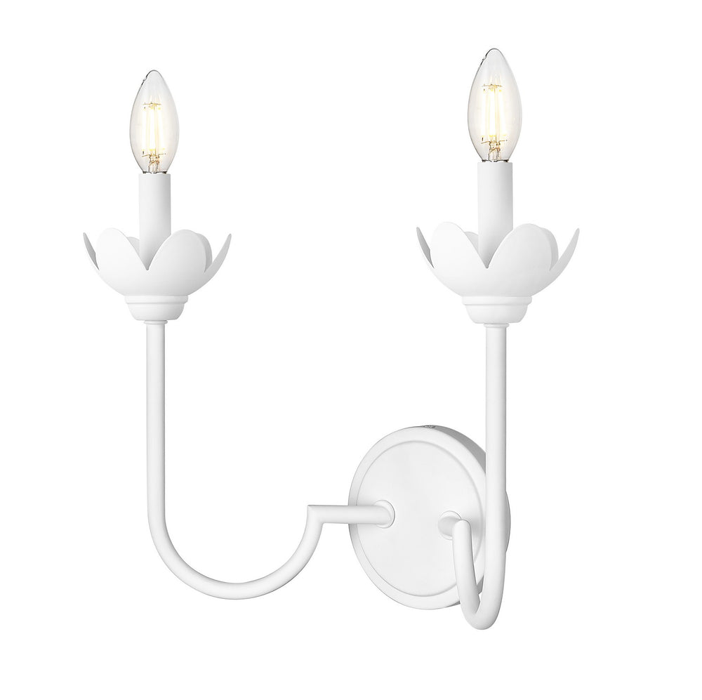 Z-Lite Canada - Two Light Wall Sconce - Allistair - Tundra White- Union Lighting Luminaires Decor