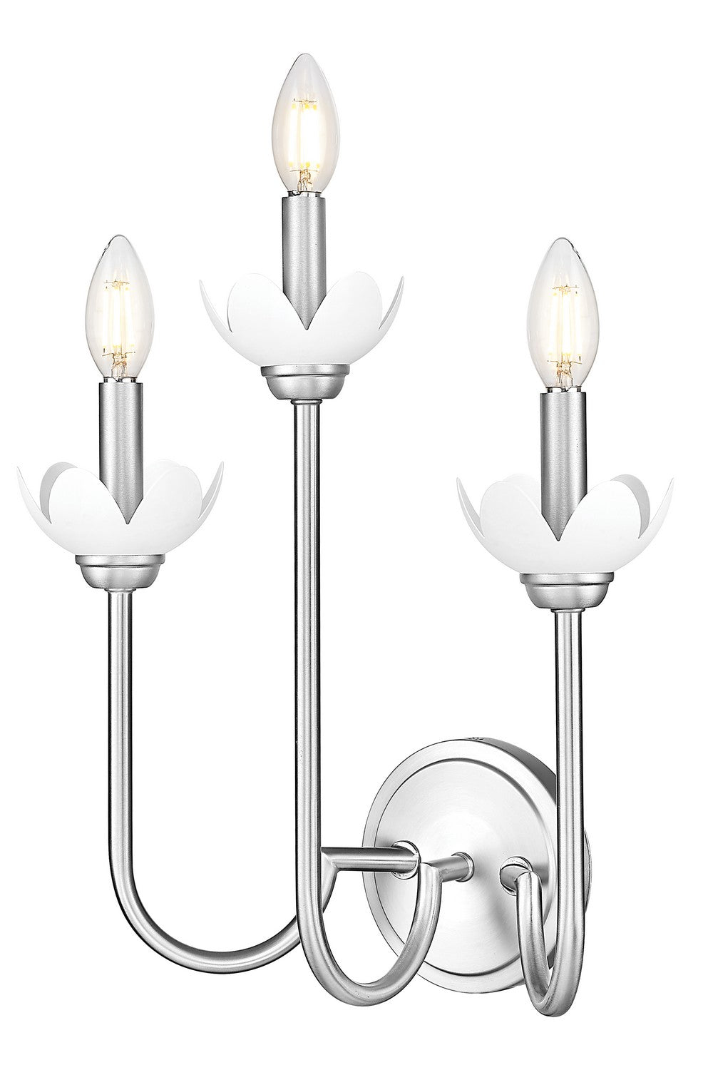 Z-Lite Canada - Three Light Wall Sconce - Allistair - Brushed Nickel- Union Lighting Luminaires Decor