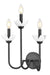 Z-Lite Canada - Three Light Wall Sconce - Allistair - Matte Black- Union Lighting Luminaires Decor