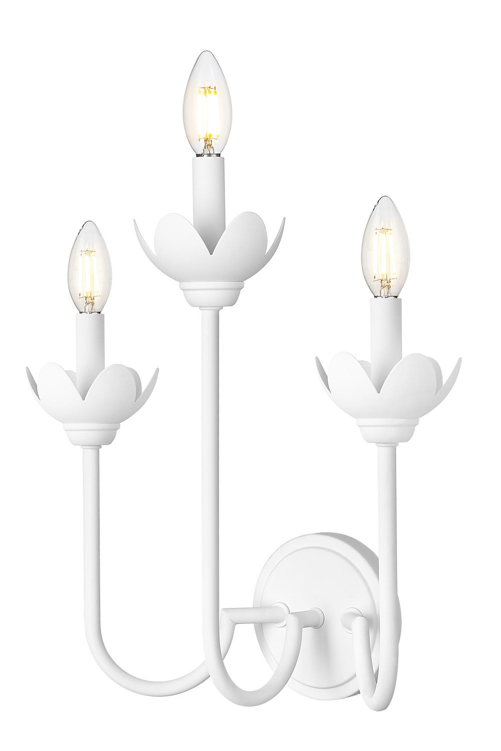 Z-Lite Canada - Three Light Wall Sconce - Allistair - Tundra White- Union Lighting Luminaires Decor