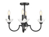 Z-Lite Canada - Four Light Semi Flush Mount - Allistair - Matte Black- Union Lighting Luminaires Decor