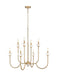 Z-Lite Canada - Eight Light Chandelier - Allistair - Modern Gold- Union Lighting Luminaires Decor