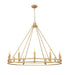 Z-Lite Canada - 12 Light Chandelier - Dennison - Signature Brass- Union Lighting Luminaires Decor
