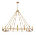 Z-Lite Canada - 16 Light Chandelier - Dennison - Signature Brass- Union Lighting Luminaires Decor