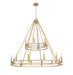 Z-Lite Canada - 18 Light Chandelier - Dennison - Signature Brass- Union Lighting Luminaires Decor