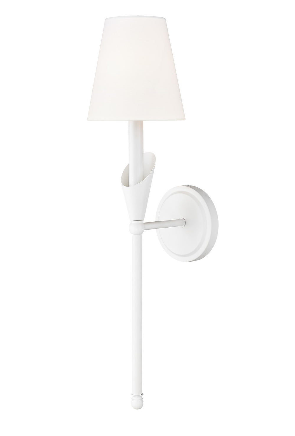 Z-Lite Canada - One Light Wall Sconce - Claudelle - Tundra White- Union Lighting Luminaires Decor