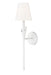 Z-Lite Canada - One Light Wall Sconce - Claudelle - Tundra White- Union Lighting Luminaires Decor