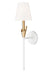 Z-Lite Canada - One Light Wall Sconce - Claudelle - Tundra White + Modern Gold- Union Lighting Luminaires Decor