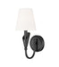 Z-Lite Canada - One Light Wall Sconce - Claudelle - Matte Black- Union Lighting Luminaires Decor
