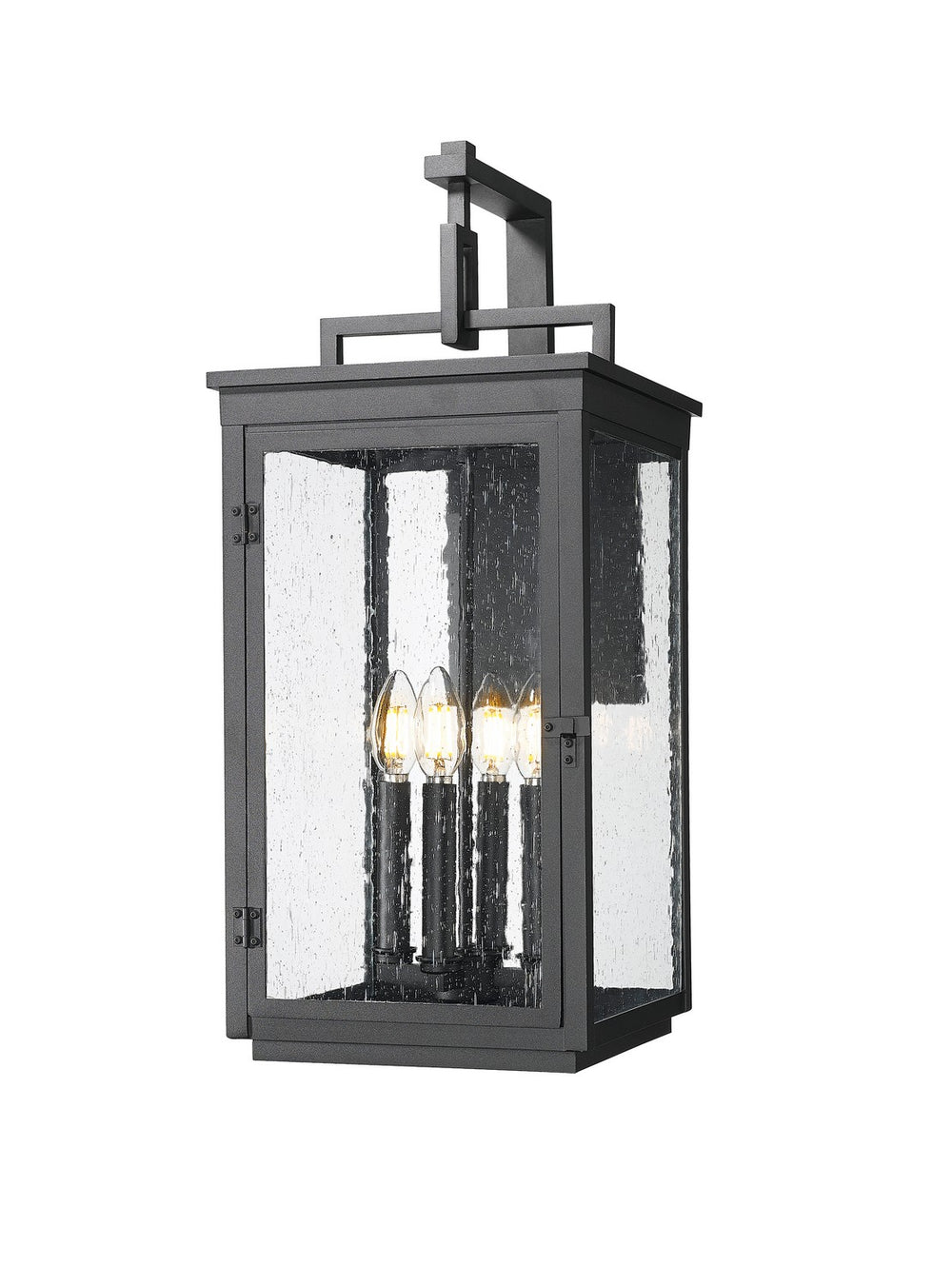 Z-Lite Canada - Four Light Outdoor Wall Mount - Hartwell - Sand Black- Union Lighting Luminaires Decor