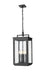 Z-Lite Canada - Four Light Outdoor Chain Mount Ceiling Fixture - Hartwell - Sand Black- Union Lighting Luminaires Decor