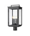 Z-Lite Canada - Four Light Outdoor Post Mount - Hartwell - Sand Black- Union Lighting Luminaires Decor