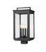 Z-Lite Canada - Four Light Outdoor Post Mount - Hartwell - Sand Black- Union Lighting Luminaires Decor