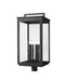 Z-Lite Canada - Six Light Outdoor Post Mount - Hartwell - Sand Black- Union Lighting Luminaires Decor
