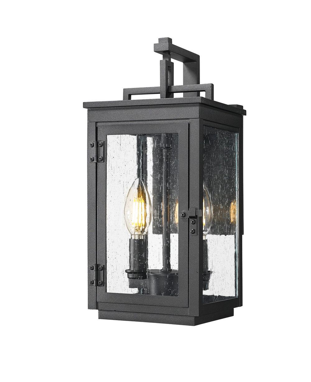 Z-Lite Canada - Two Light Outdoor Wall Mount - Hartwell - Sand Black- Union Lighting Luminaires Decor