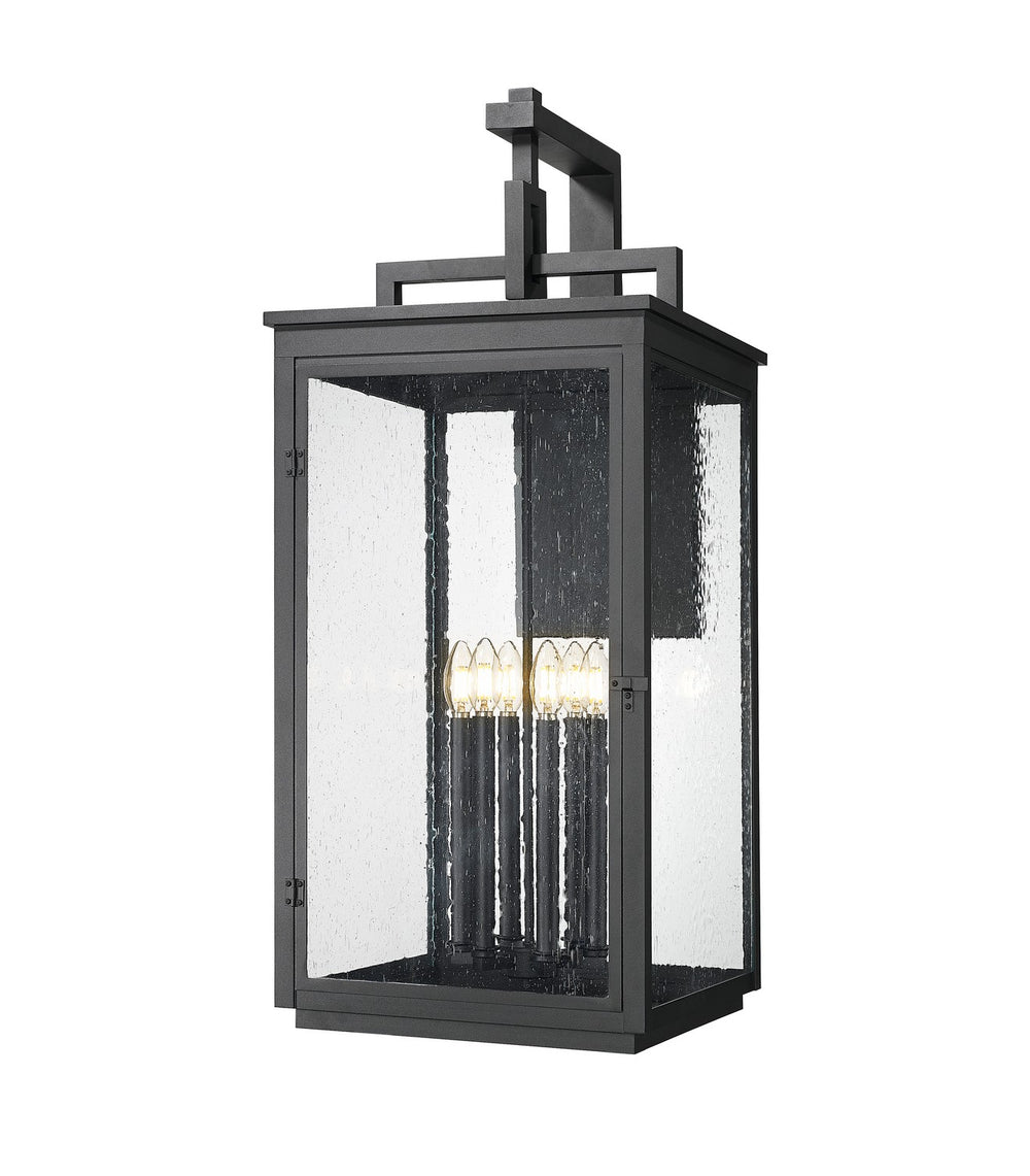 Z-Lite Canada - Six Light Outdoor Wall Mount - Hartwell - Sand Black- Union Lighting Luminaires Decor