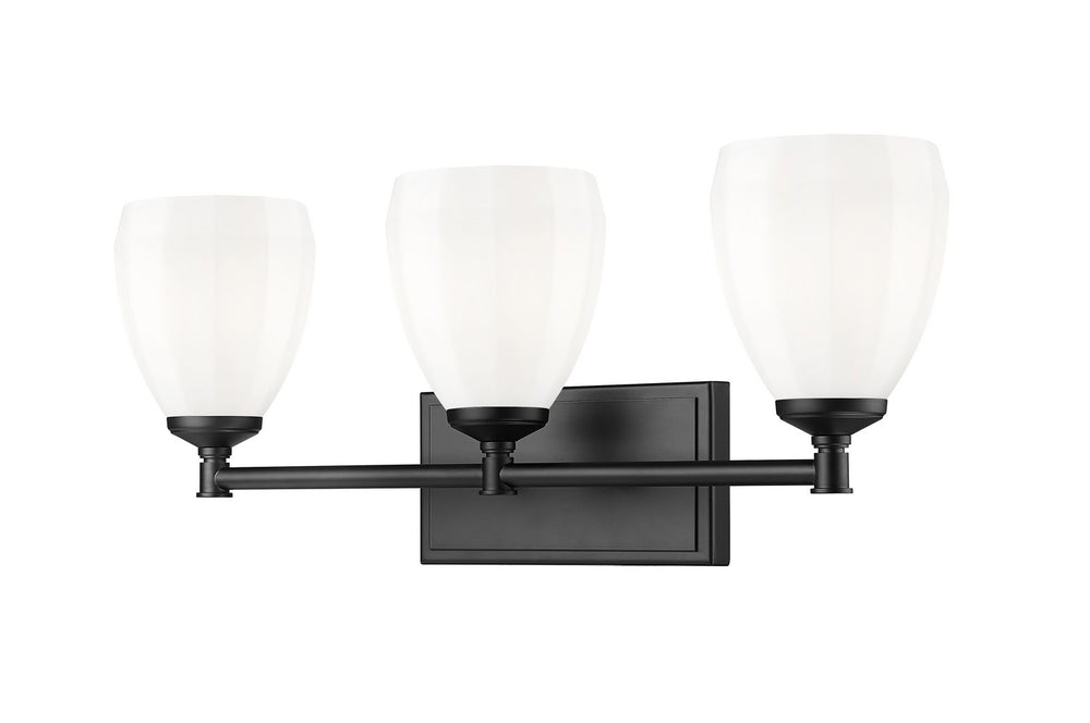 Z-Lite Canada - Three Light Vanity - Oren - Matte Black- Union Lighting Luminaires Decor