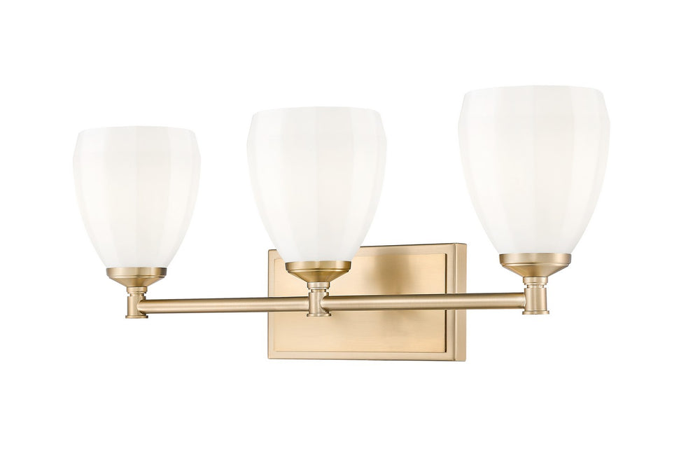Z-Lite Canada - Three Light Vanity - Oren - Modern Gold- Union Lighting Luminaires Decor