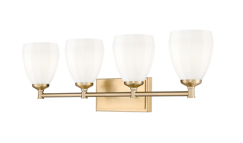 Z-Lite Canada - Four Light Vanity - Oren - Modern Gold- Union Lighting Luminaires Decor