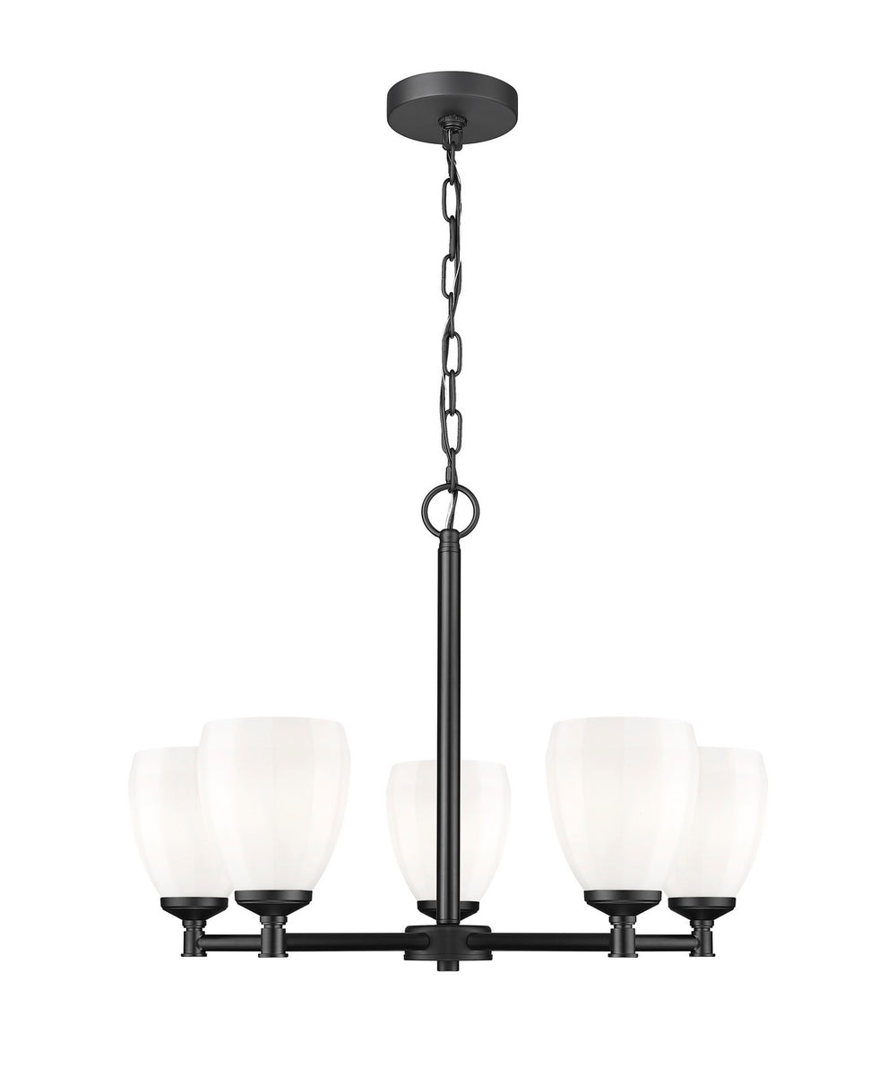 Z-Lite Canada - Five Light Chandelier - Oren - Matte Black- Union Lighting Luminaires Decor