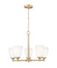 Z-Lite Canada - Five Light Chandelier - Oren - Modern Gold- Union Lighting Luminaires Decor