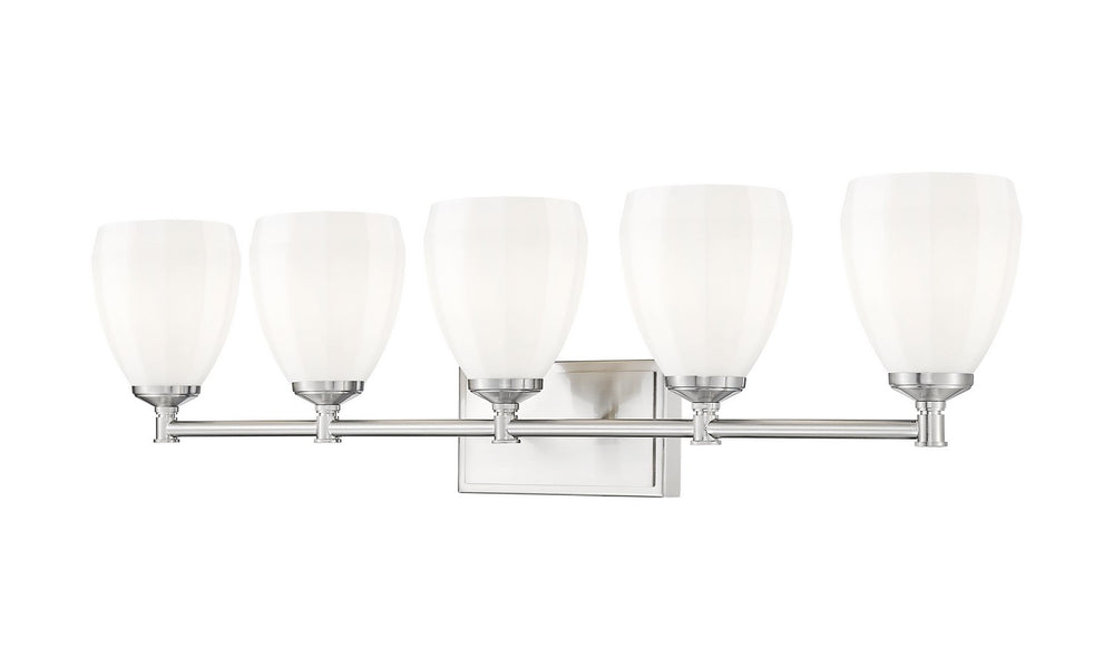 Z-Lite Canada - Five Light Vanity - Oren - Brushed Nickel- Union Lighting Luminaires Decor
