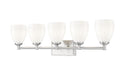 Z-Lite Canada - Five Light Vanity - Oren - Brushed Nickel- Union Lighting Luminaires Decor