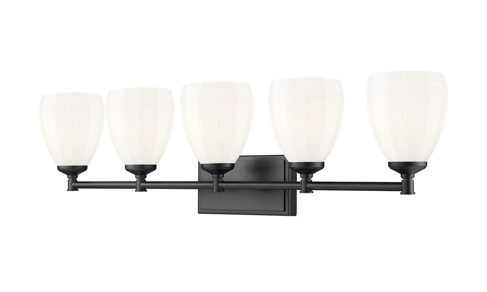 Z-Lite Canada - Five Light Vanity - Oren - Matte Black- Union Lighting Luminaires Decor