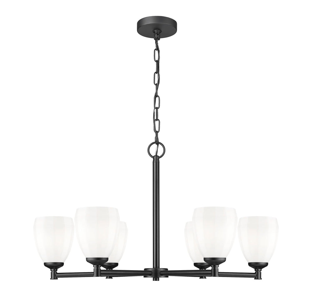 Z-Lite Canada - Six Light Chandelier - Oren - Matte Black- Union Lighting Luminaires Decor